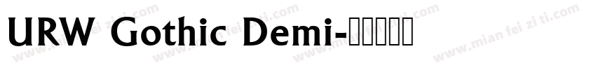 URW Gothic Demi字体转换